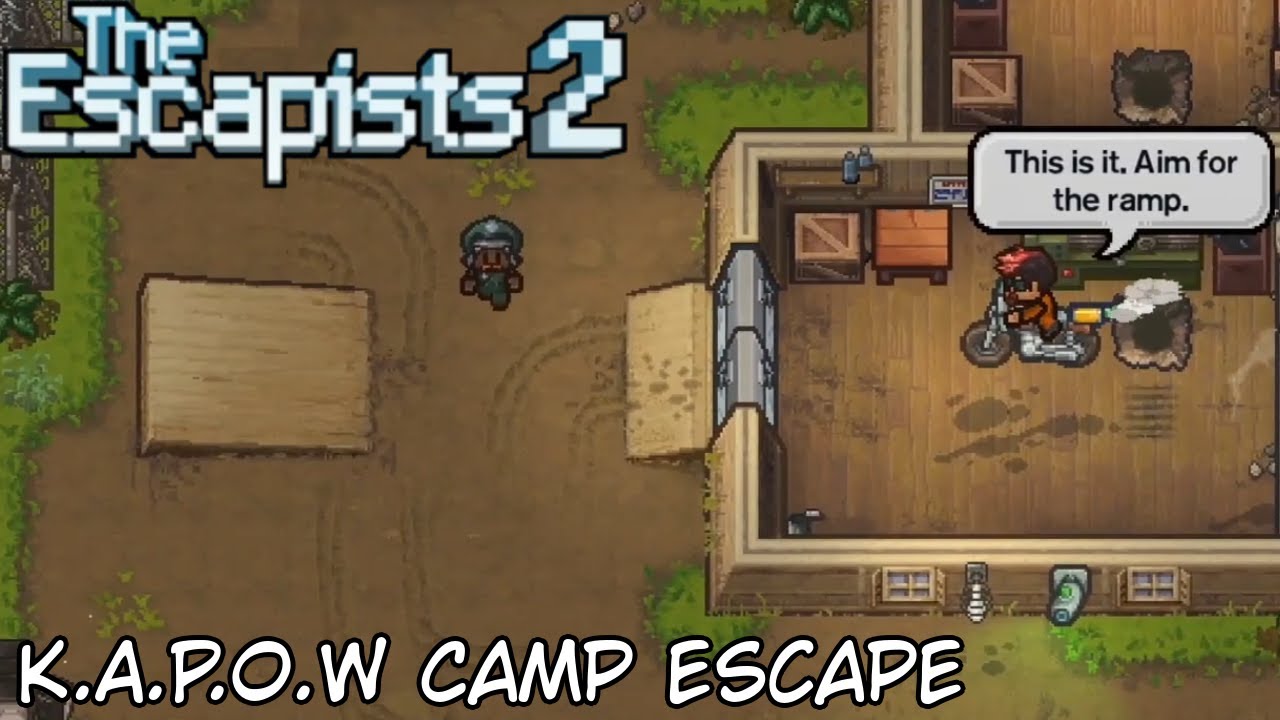 K.A.P.O.W Camp, Speedy McQueen escape The Escapists 2 YouTube