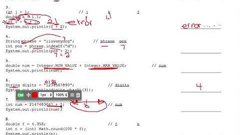Tracing Code Worksheet 2