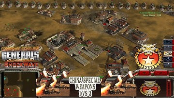 China Special Weapons 1 vs 3 Hard - Command & Conquer Generals Zero Hour Shockwave (No Way Out)