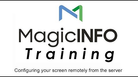 Configuring your screen remotely from the server