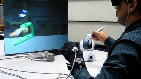 Glove-haptic Interface Configuration  for Bimanual Virtual Assembly