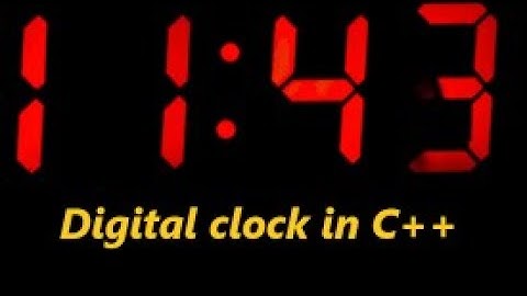 Simple Digital Watch project in C++ #C++Projects