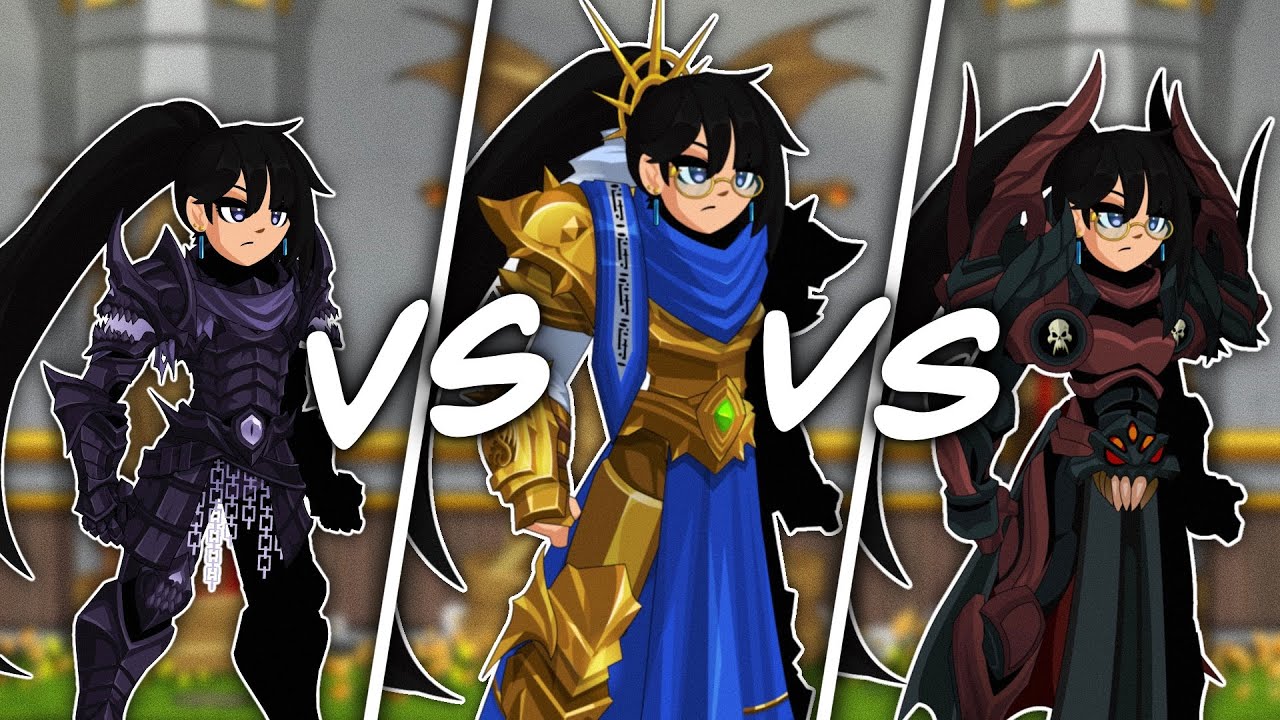 [ AQW ] Сравнение Мстителя Хаоса, Эха Короля и Повелителя Пустоты