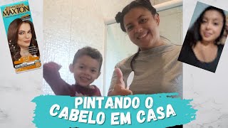 Voltei a ser MORENA - Pintando o cabelo  em casa com meu filho | por Keilane Duarte