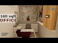 COMMERCIAL INTERIOR DESIGN OF 180 sqft OFFICE SPACE || Architect's Studio || Sketchup and Lumion