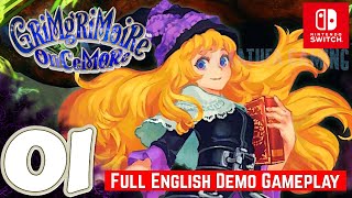 GrimGrimoire OnceMore [Switch] Full Demo Walkthrough Part 1 | No Commentary