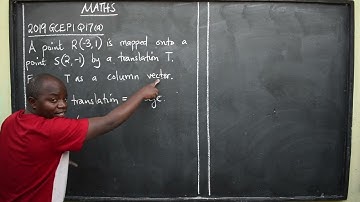 MATHS 2019 GCE PAPER 1 Q17A