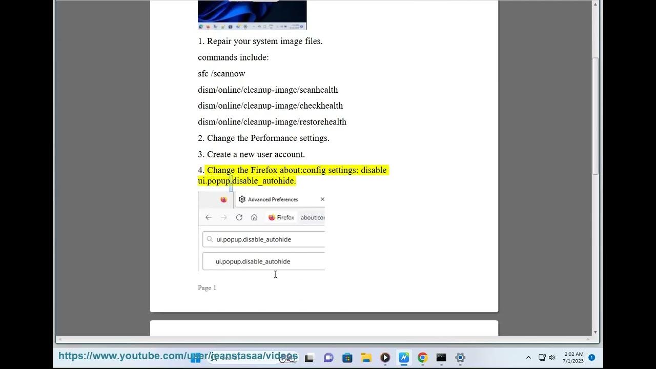 Fix right click menu stuck on screen in windows youtube