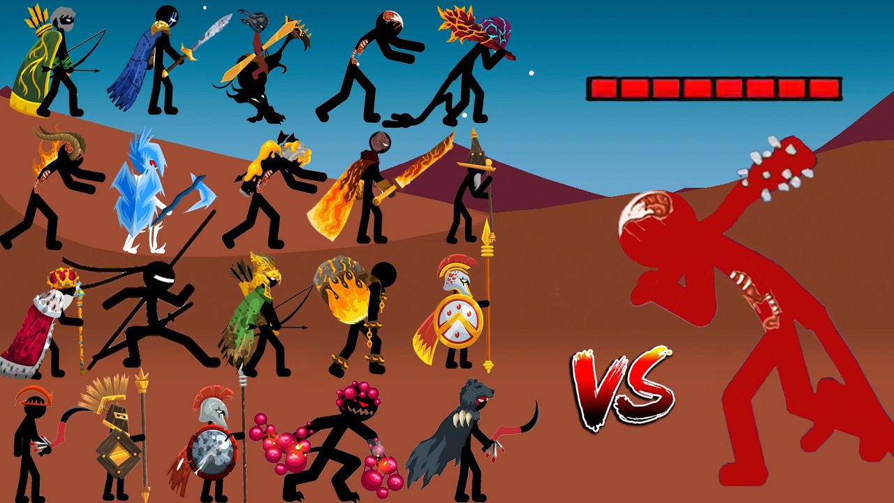 Giant And Zombie Dead Vs Stick War Saga 3 - All Stick Enslaved Miner, Sicklewrath, Juggerknight