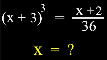 Can you solve this ? | Math Olympiad | x = ?