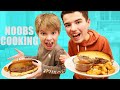 Noobs Cooking! Beginners Make DIY French Dip Sandwiches!