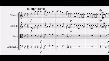 F. J. Haydn - String quartet in B flat major Op.1 N.1 Hob. III: 1 - IV. Menuetto