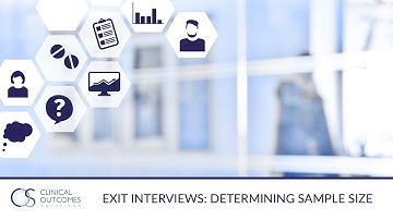 Exit Interviews: Determining Sample Size