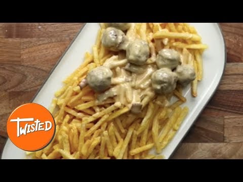 Loaded Cheeseburger Meatball Fries Recipe  Loaded Fries Recipe  Twisted