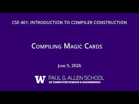 Compiling Magic Cards