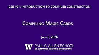 Compiling Magic Cards