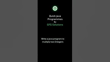 Java Program to multiply two Integers #shorts #youtubeshorts #coding #javatutorial #gfgsolutions
