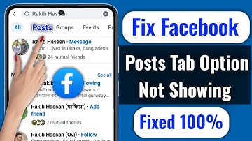 Fix Facebook Posts Tab Option Not Showing in Search 2025 || Facebook Search by Posts Option Missing