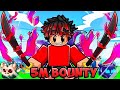 I spent 100 days bounty hunting to 10 million in blox fruits roblox