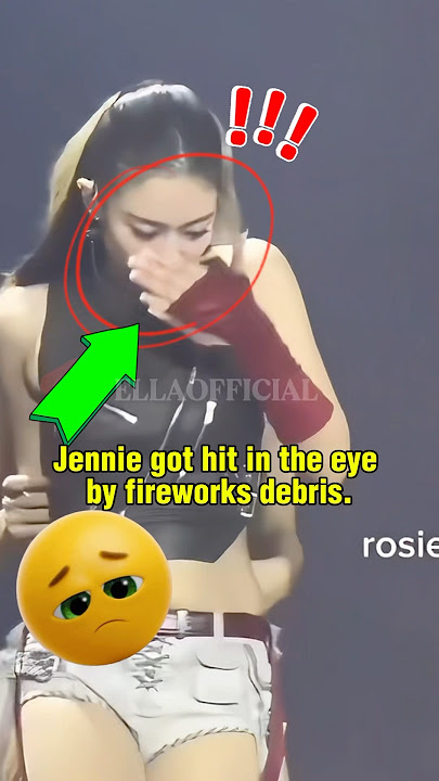 JENNIE GOT HIT IN THE EYE AGAIN ! 🥹 #jennie #jenniekim #kimjennie