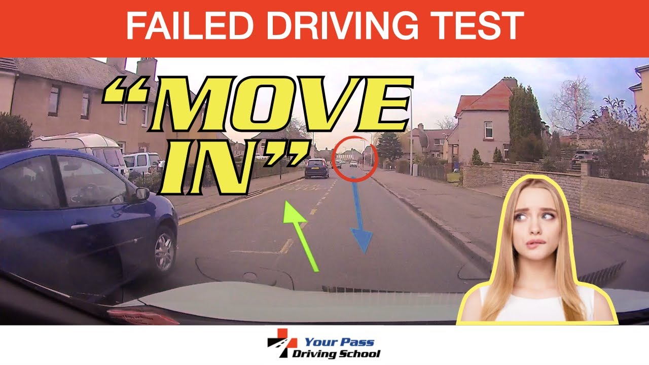 Blocking the Way: Learner Fails Driving Test for Not Giving Way - YouTube