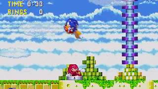 Knuckles Easter Egg: Sky Sanctuary Zone (Sonic & Knuckles)  ✔