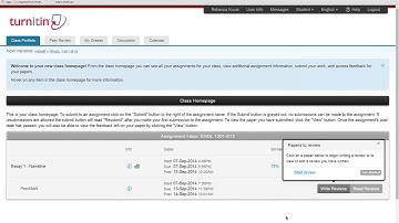 PeerMark on Turnitin