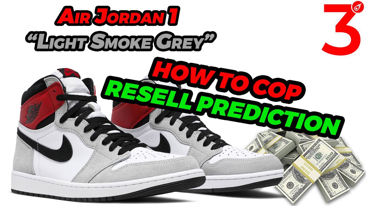 smoke grey jordan 1 resell