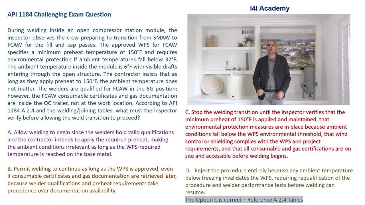 apiページ API 1184 Exam Question - Challenging Welding Question - YouTube
