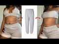 DIY TWO PIECE SET FROM JOGGERS| $6 TRANSFORMATION