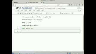 IEPython Cálculo simbólico con Sympy