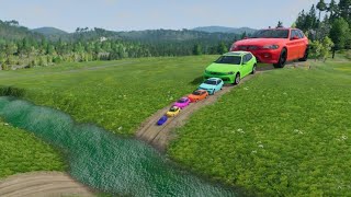 Big & Small Cars vs Deep Water in BeamNG.Drive