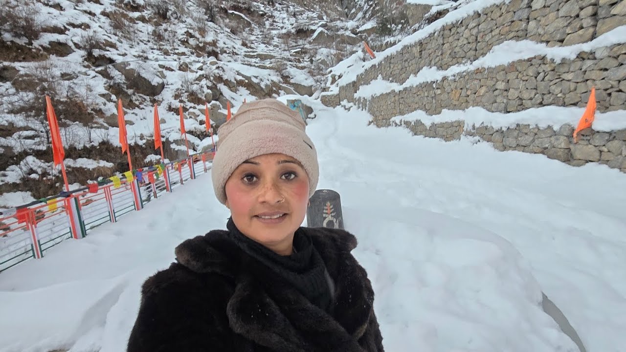 sangla valley  after snowfall  beautiful weather 😍