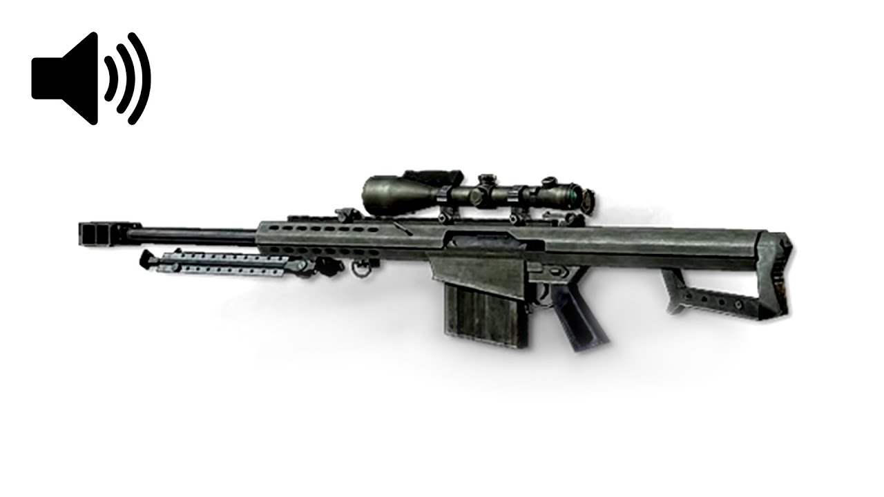 Barrett .50cal (M82A1) Sniper Rifle Shot Sound Effect | COD MW2 Gun ...