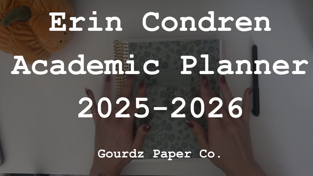 Erin Condren Academic Planner 2025-2026 Overview | Community College Student's Take