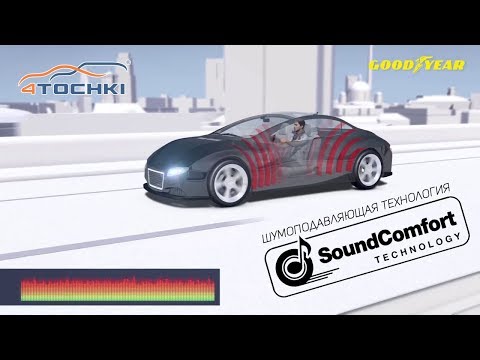 Шумоподавляющая технология Goodyear SoundComfort на 4 точки Шумоподавляющая технология Goodyear SoundComfort на 4 точки