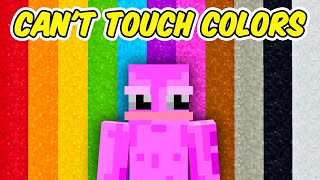 Minecraft, But I Can't Touch Colors Compilation