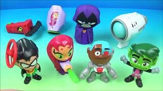 2019 TEEN TITANS GO! FULL SET OF 8 McDONALD'S HAPPY MEAL COLLECTION VIDEO REVIEW