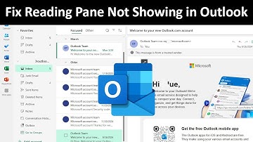 How to Turn On Reading Pane in Outlook?