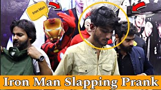Iron Man Slapping Prank || Mannequin Slapping Prank || Our Entertainment