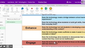 Annotating PDFs in OneNote