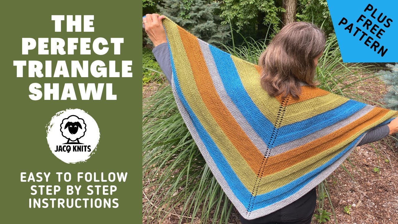 Triangle Shawl - YouTube