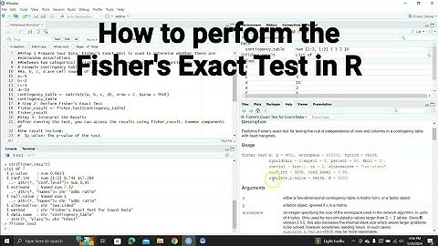 How to Perform the Fisher