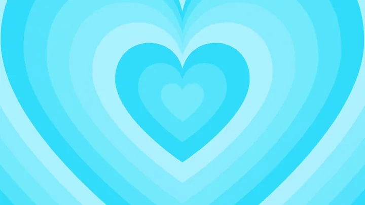 Baby Blue Heart Background Screensaver Loop 1 Hour 1080p HD