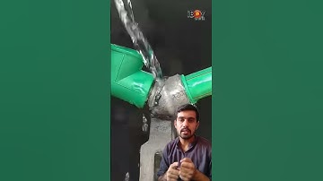 Smart trick to make threads on PVC pipe #plumber #pipe #pvc #threads #pvcpiping