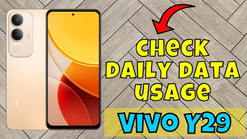 Vivo Y29 Check Wifi and Data Usage || Data usage setting || How to check daily data usage