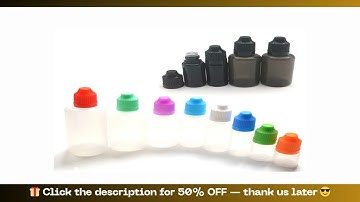 Slide 50pcs 3ML 5ML 10ML 15ML 20ML 30ML 50ML 60ML 100ML 120ML For Liquid Plastic Dropper Bottles Wit