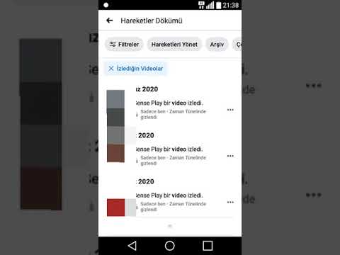 Facebook İzlenen Videolar Geçmişini Temizleme (İzlenen Videolar Geçmişini Silme) Telefondan