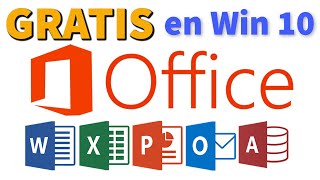 Instalar Paquete Microsoft OFFICE Gratis desde la Pagina OFICIAL en Windows 10 100% LEGAL