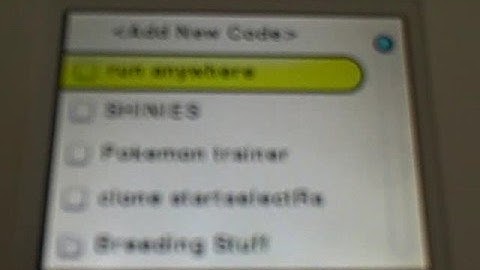 Action Replay DS Trick